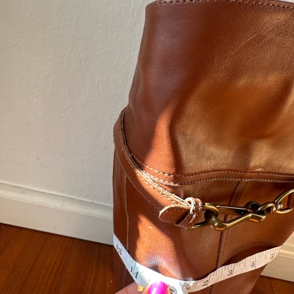 Coach Brown Over the Knee Leather Boots - Picture 11 of 12